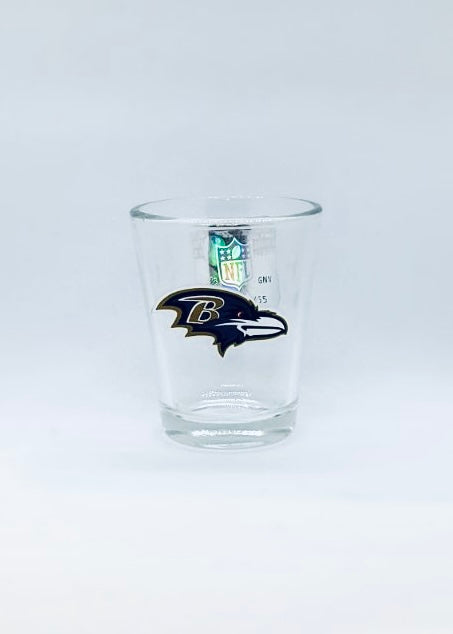 Baltimore Ravens 2oz Shot Glass - Pro League Sports Collectibles Inc.