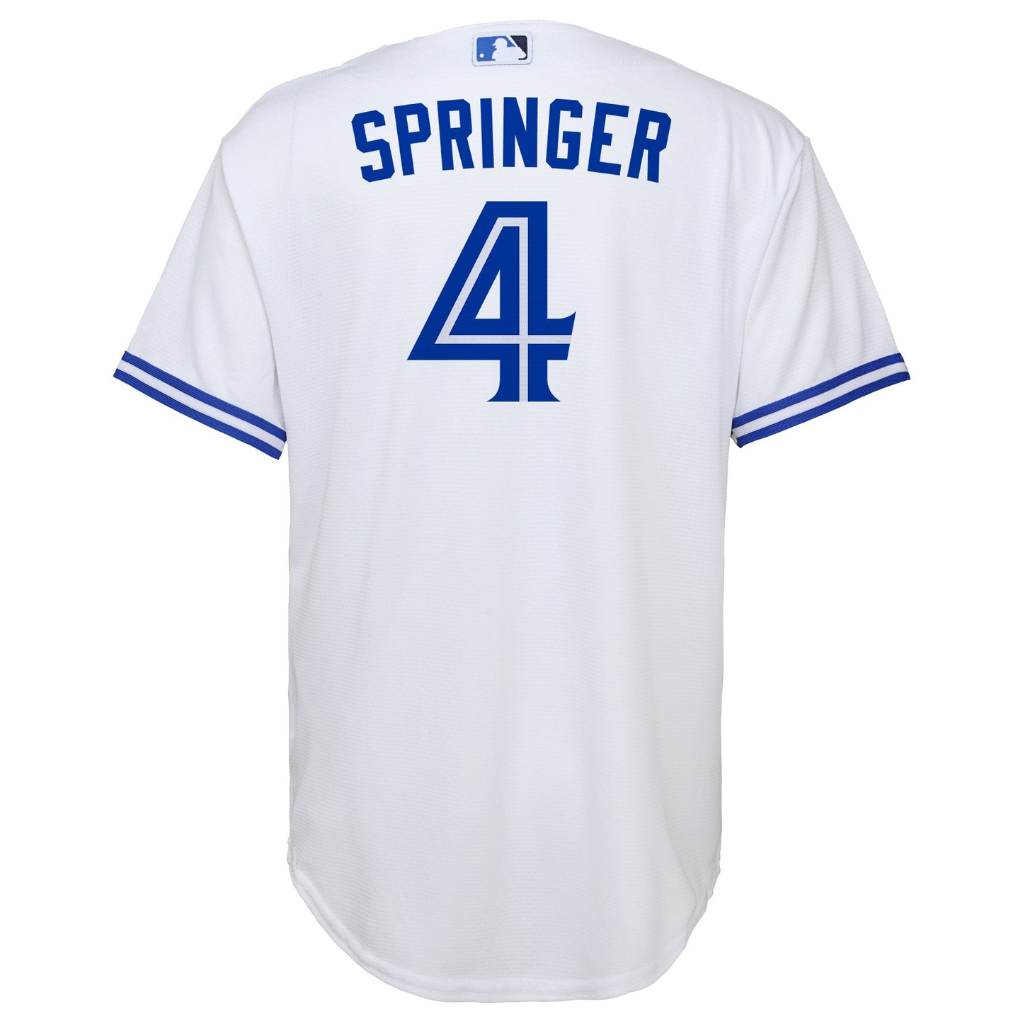 Youth Toronto Blue Jays George Springer #4 White Baseline Jersey