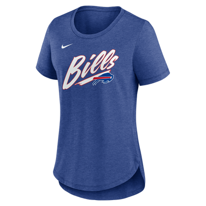 Women's Buffalo Bills Nike Referee Lockup Tri-Blend T-Shirt - Heather Royal
