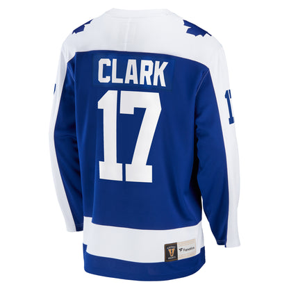 Toronto Maple Leafs Wendel Clark #17 Fanatics Branded Blue Premier Breakaway Retired Player - Jersey - Pro League Sports Collectibles Inc.