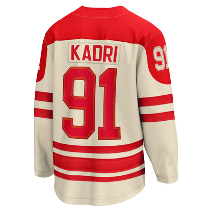 Calgary Flames Nazem Kadri #91 2023 NHL Heritage Classic - Fanatics Breakaway Jersey - Cream - Pro League Sports Collectibles Inc.