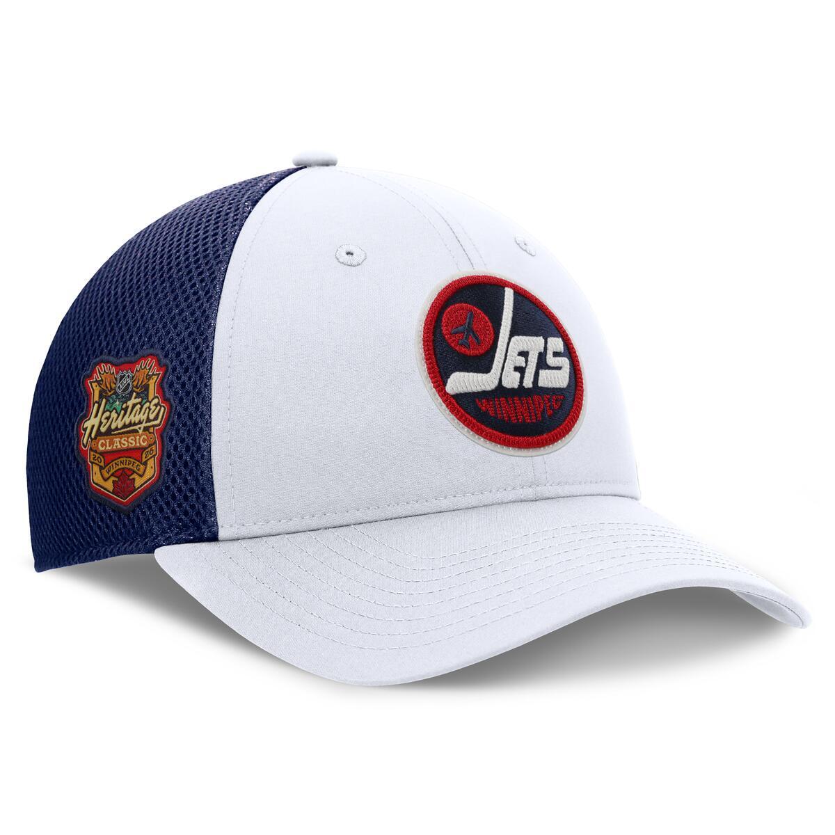 Winnipeg Jets Fanatics 2026 NHL Heritage Classic Authentic Pro Meshback Adjustable Hat - White