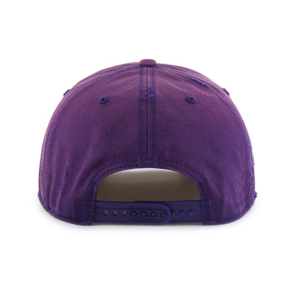 Toronto Raptors Retro 47' Brand Worn Down Hitch A-Frame Snap-Back Hat - Purple