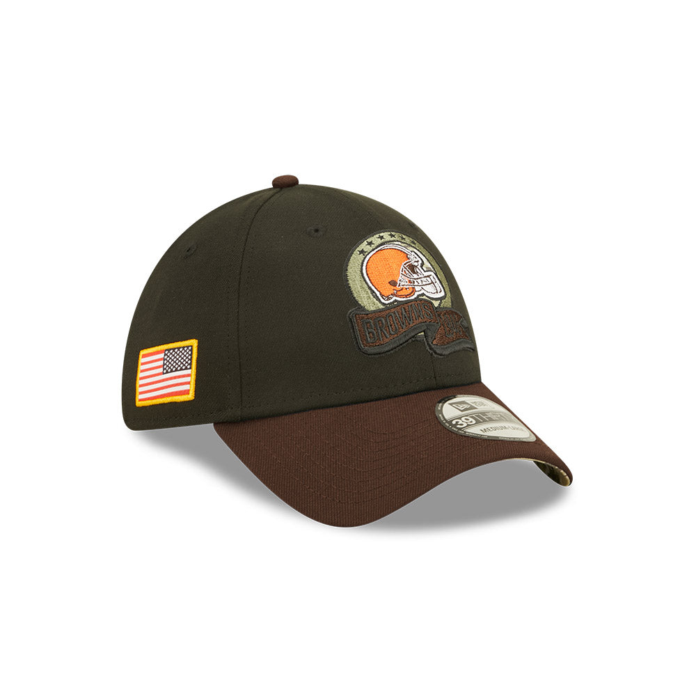 Cleveland Browns New Era 2022 Salute To Service - 39THIRTY Flex Hat