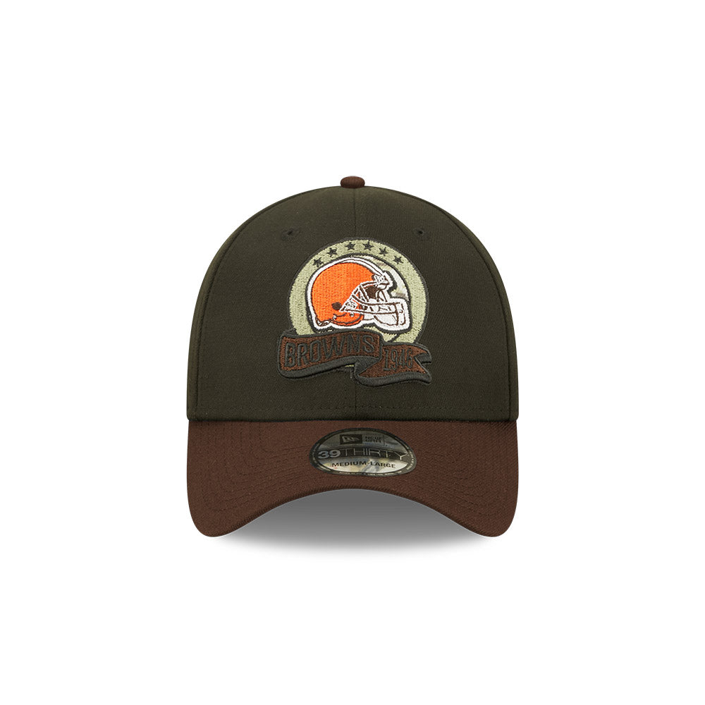 Cleveland Browns New Era 2022 Salute To Service - 39THIRTY Flex Hat