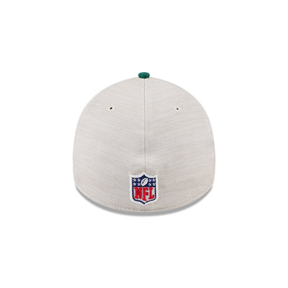 New York Jets New Era 2024 Sideline Historic 39THIRTY Flex Hat - Stone / Green