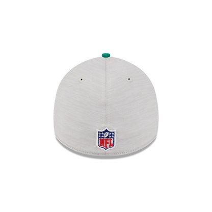 Philadelphia Eagles New Era 2024 Sideline Historic 39THIRTY Flex Hat - Stone / Green