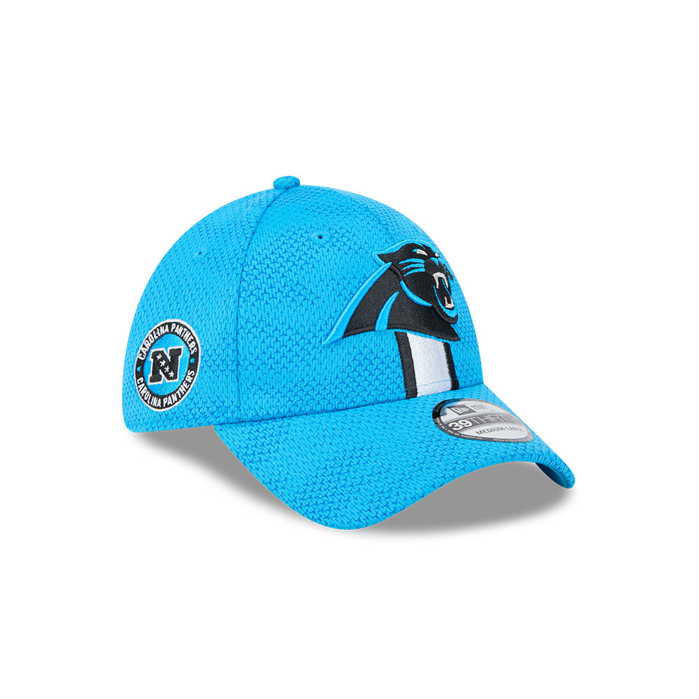 Carolina Panthers NFL 2024 Sideline New Era 39 Thirty Flex Hat - Light Blue - Pro League Sports Collectibles Inc.