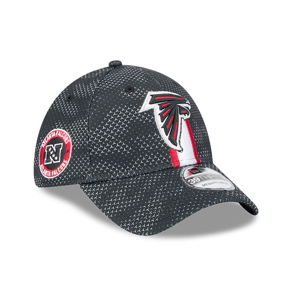 Atlanta Falcons NFL 2024 Sideline New Era 39 Thirty Flex Hat - Black / Red