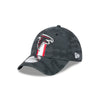 Atlanta Falcons NFL 2024 Sideline New Era 39 Thirty Flex Hat - Black / Red