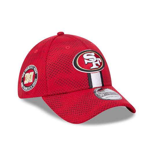 San Francisco 49ers NFL 2024 Sideline New Era 39 Thirty Flex Hat - Red