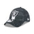 Las Vegas Raiders NFL 2024 Sideline New Era 39 Thirty Flex Hat - Black / Grey