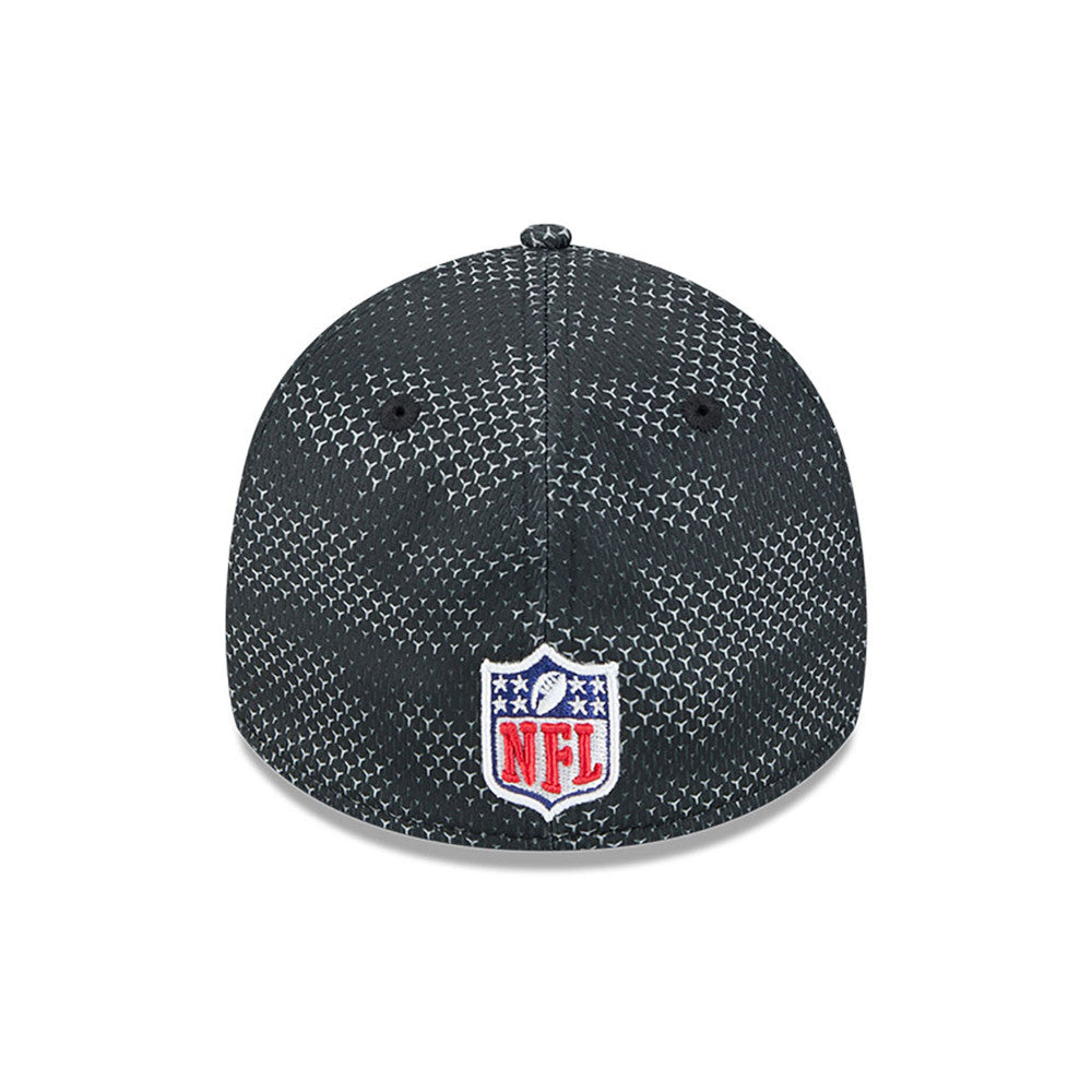 Las Vegas Raiders NFL 2024 Sideline New Era 39 Thirty Flex Hat - Black / Grey