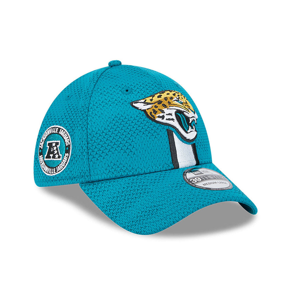 Jacksonville Jaguars NFL 2024 Sideline New Era 39 Thirty Flex Hat - Turquoise - Pro League Sports Collectibles Inc.