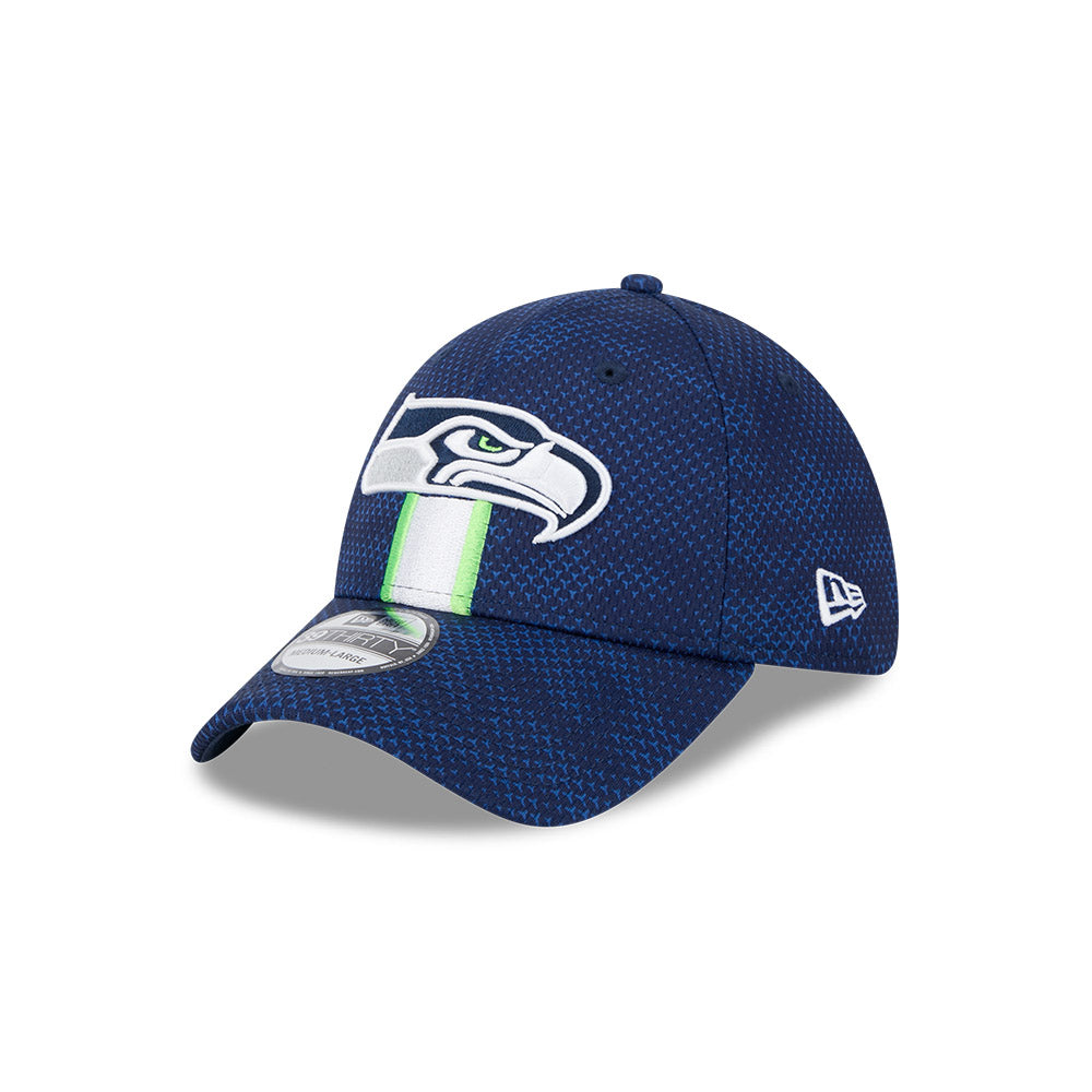 Seattle Seahawks NFL 2024 Sideline New Era 39 Thirty Flex Hat - Navy - Pro League Sports Collectibles Inc.