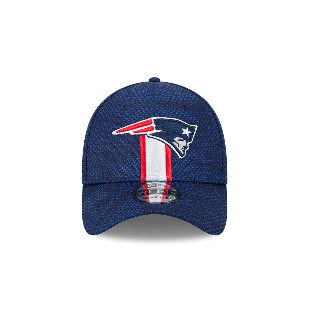 New England Patriots NFL 2024 Sideline New Era 39 Thirty Flex Hat - Navy - Pro League Sports Collectibles Inc.