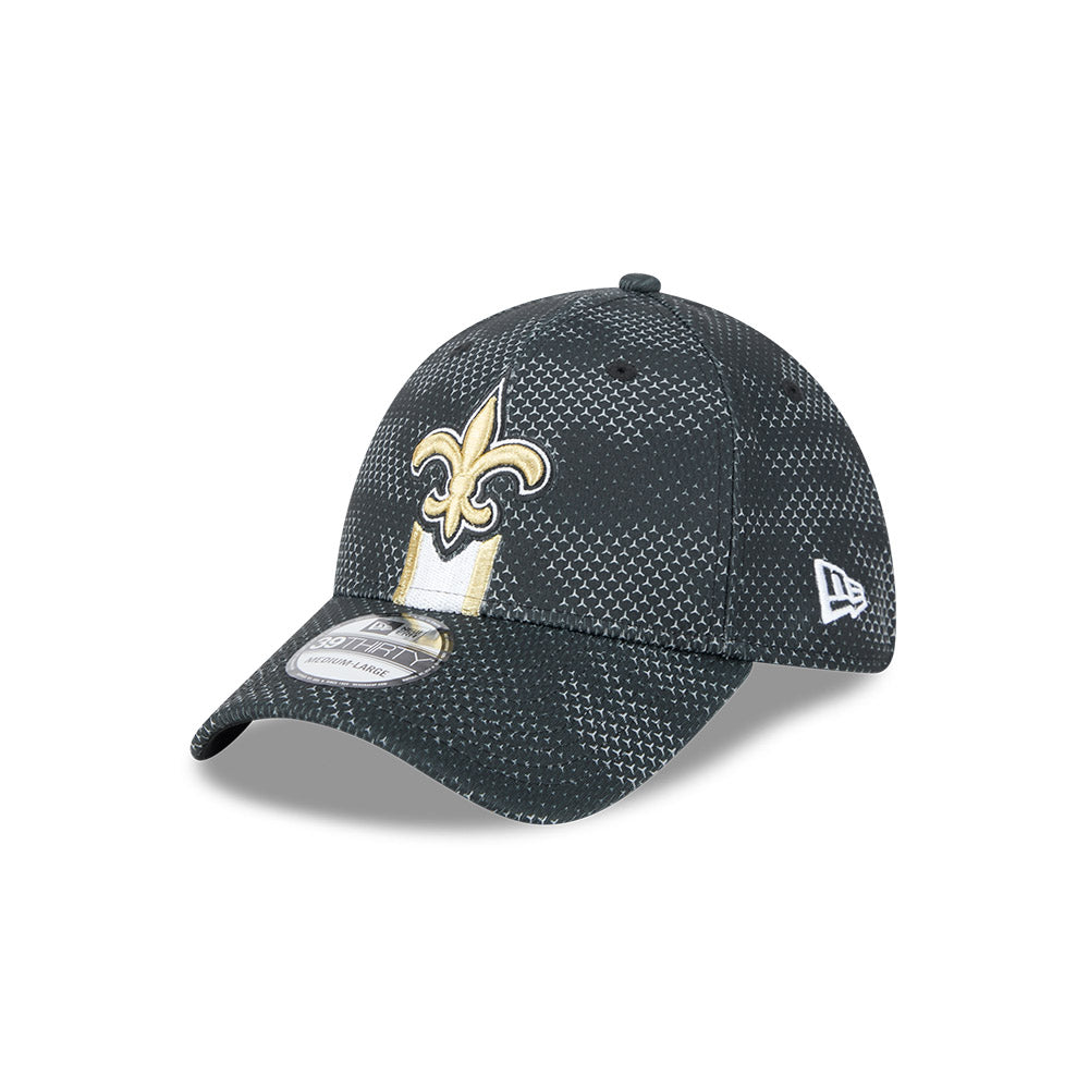 New Orleans Saints NFL 2024 Sideline New Era 39 Thirty Flex Hat - Black - Pro League Sports Collectibles Inc.