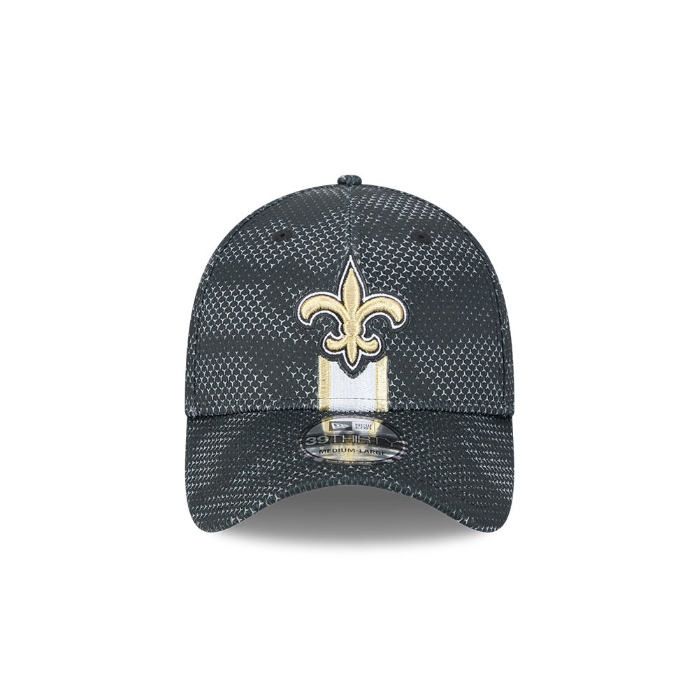 New Orleans Saints NFL 2024 Sideline New Era 39 Thirty Flex Hat - Black - Pro League Sports Collectibles Inc.