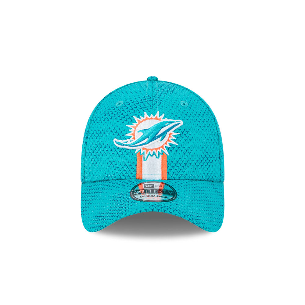 Miami Dolphins NFL 2024 Sideline New Era 39 Thirty Flex Hat - Turquoise