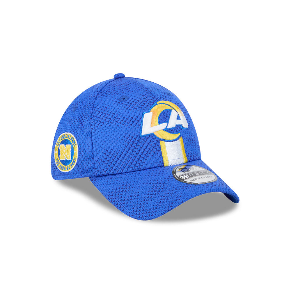 Los Angeles Rams NFL 2024 Sideline New Era 39 Thirty Flex Hat - Royal Blue - Pro League Sports Collectibles Inc.