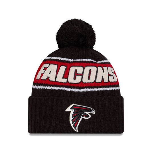 Atlanta Falcons New Era 2024 Sideline Sport Cuffed Knit Hat with Toque