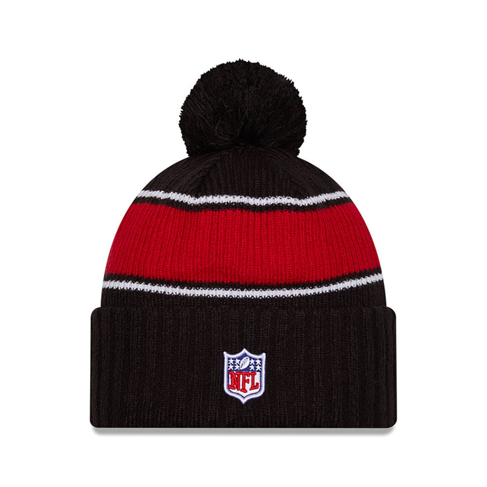 Atlanta Falcons New Era 2024 Sideline Sport Cuffed Knit Hat with Toque