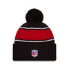 Atlanta Falcons New Era 2024 Sideline Sport Cuffed Knit Hat with Toque