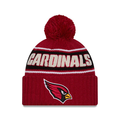 Arizona Cardinals New Era 2024 Sideline Sport Cuffed Knit Hat with Toque