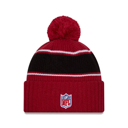 Arizona Cardinals New Era 2024 Sideline Sport Cuffed Knit Hat with Toque