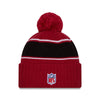 Arizona Cardinals New Era 2024 Sideline Sport Cuffed Knit Hat with Toque