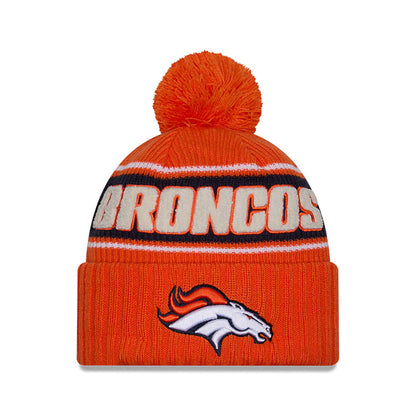 Denver Broncos New Era 2024 Sideline Sport Cuffed Knit Hat with Toque