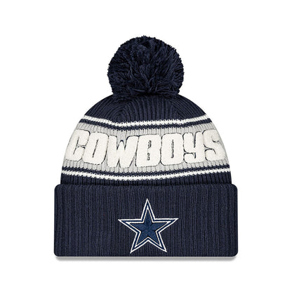 Dallas Cowboys New Era 2024 Sideline Sport Cuffed Knit Hat with Toque