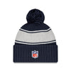 Dallas Cowboys New Era 2024 Sideline Sport Cuffed Knit Hat with Toque