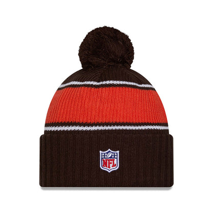 Cleveland Browns New Era 2024 Sideline Sport Cuffed Knit Hat with Toque - Pro League Sports Collectibles Inc.