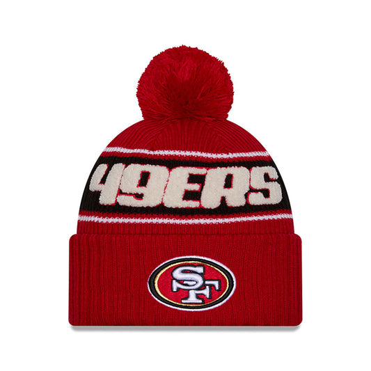 San Francisco 49ers New Era 2024 Sideline Sport Cuffed Knit Hat with Toque