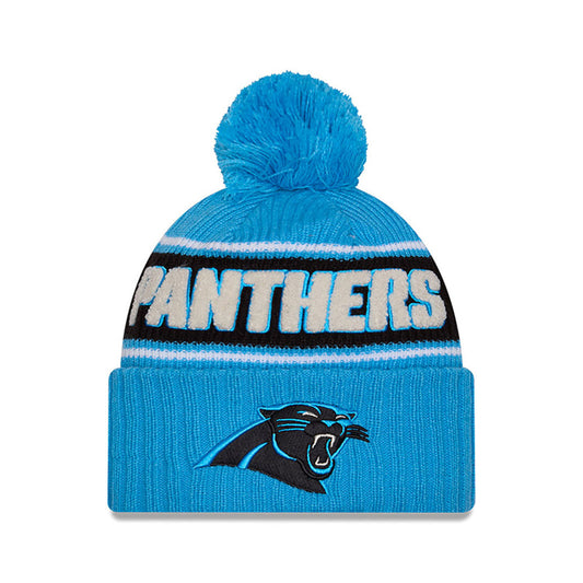 Carolina Panthers New Era 2024 Sideline Sport Cuffed Knit Hat with Toque