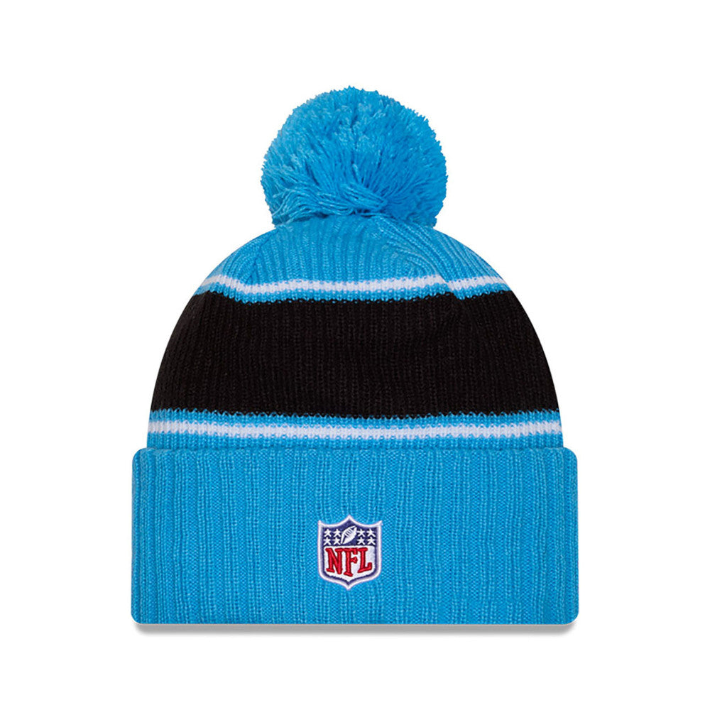 Carolina Panthers New Era 2024 Sideline Sport Cuffed Knit Hat with Toque