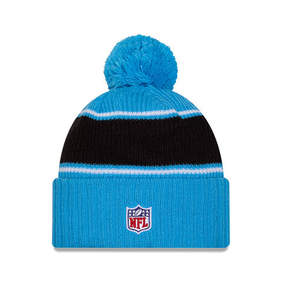 Carolina Panthers New Era 2024 Sideline Sport Cuffed Knit Hat with Toque