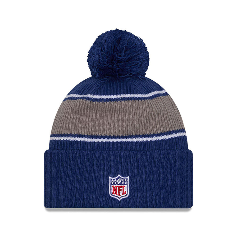 Indianapolis Colts New Era 2024 Sideline Sport Cuffed Knit Hat with Toque