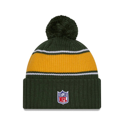 Green Bay Packers New Era 2024 Sideline Sport Cuffed Knit Hat with Toque