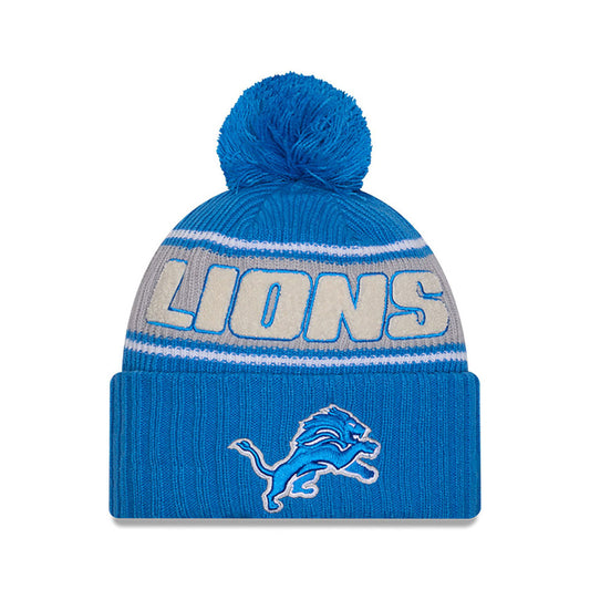 Detroit Lions New Era 2024 Sideline Sport Cuffed Knit Hat with Toque