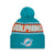 Miami Dolphins New Era 2024 Sideline Sport Cuffed Knit Hat with Toque