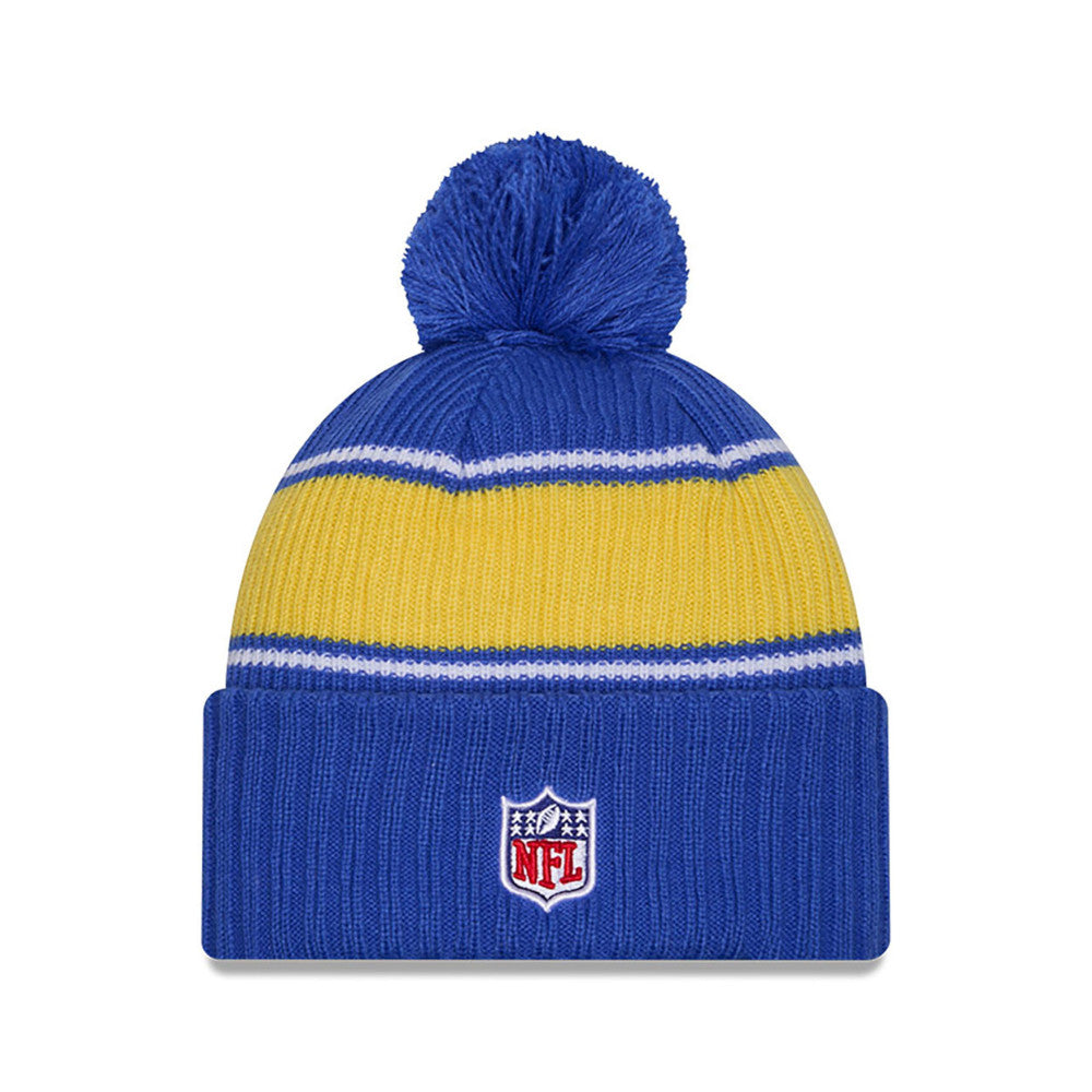 Los Angeles Rams New Era 2024 Sideline Sport Cuffed Knit Hat with Toque - Pro League Sports Collectibles Inc.