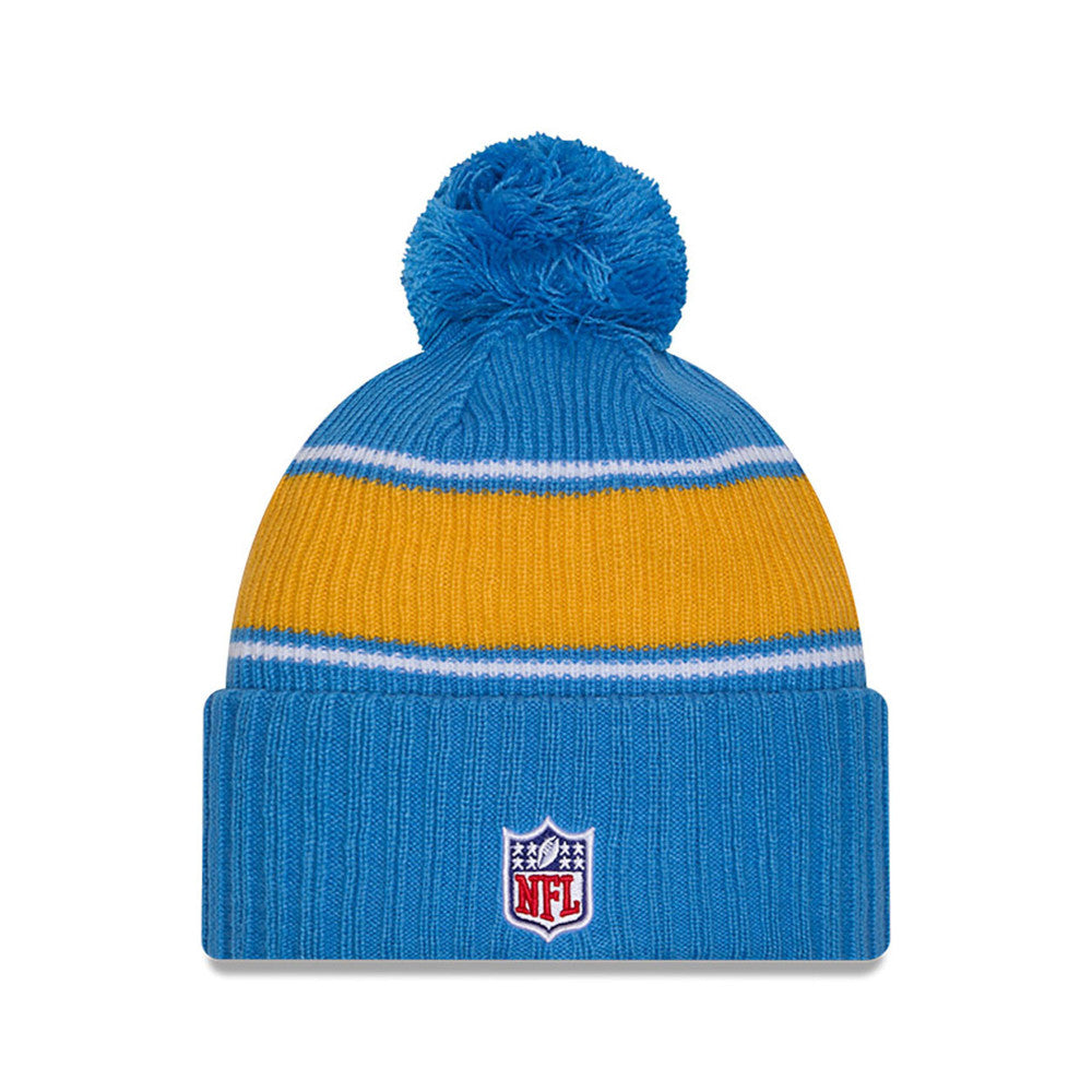 Los Angeles Chargers New Era 2024 Sideline Sport Cuffed Knit Hat with Toque