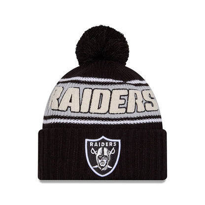 Las Vegas Raiders New Era 2024 Sideline Sport Cuffed Knit Hat with Toque