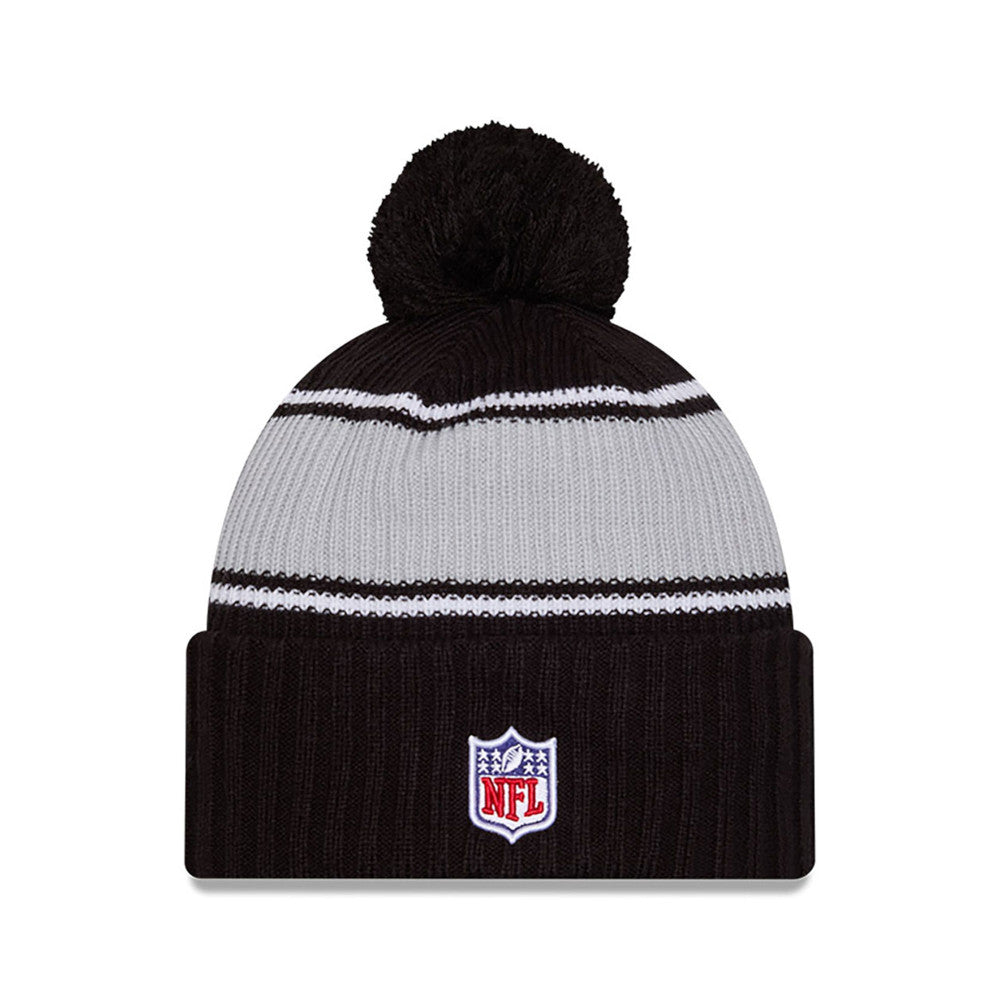 Las Vegas Raiders New Era 2024 Sideline Sport Cuffed Knit Hat with Toque