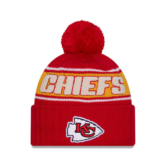 Kansas City Chiefs New Era 2024 Sideline Sport Cuffed Knit Hat with Toque