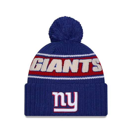 New York Giants New Era 2024 Sideline Sport Cuffed Knit Hat with Toque