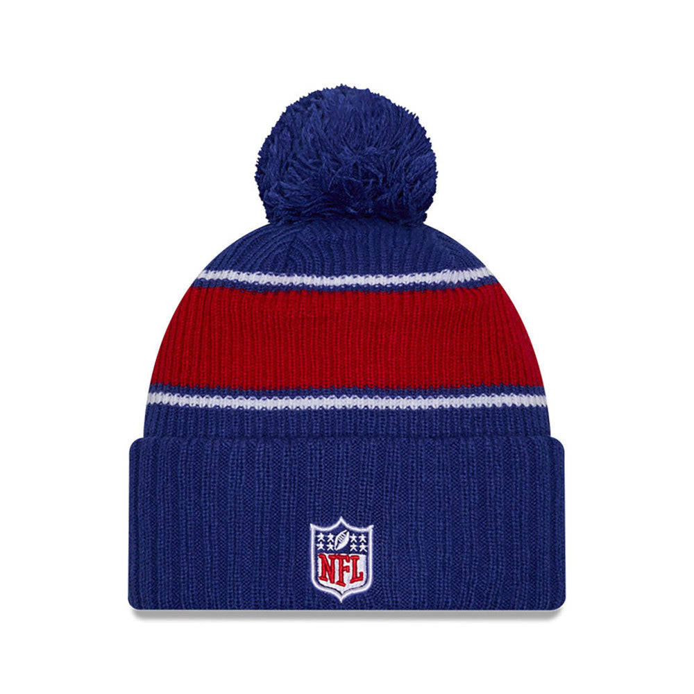 New York Giants New Era 2024 Sideline Sport Cuffed Knit Hat with Toque