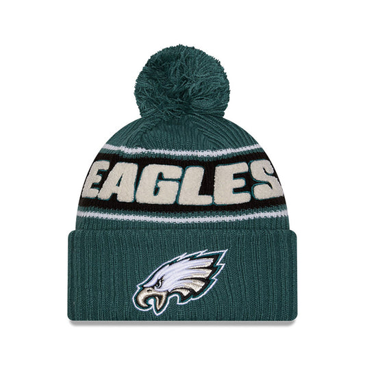 Philadelphia Eagles New Era 2024 Sideline Sport Cuffed Knit Hat with Toque